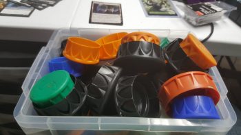 Hobby Recycling Bucket Full of lids